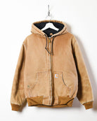 Neutral Carhartt Hooded Detroit Jacket - Medium Women's