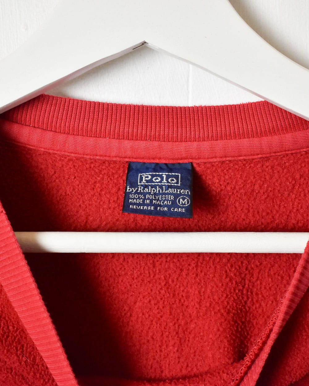 Red Polo Ralph Lauren Fleece Sweatshirt - Small
