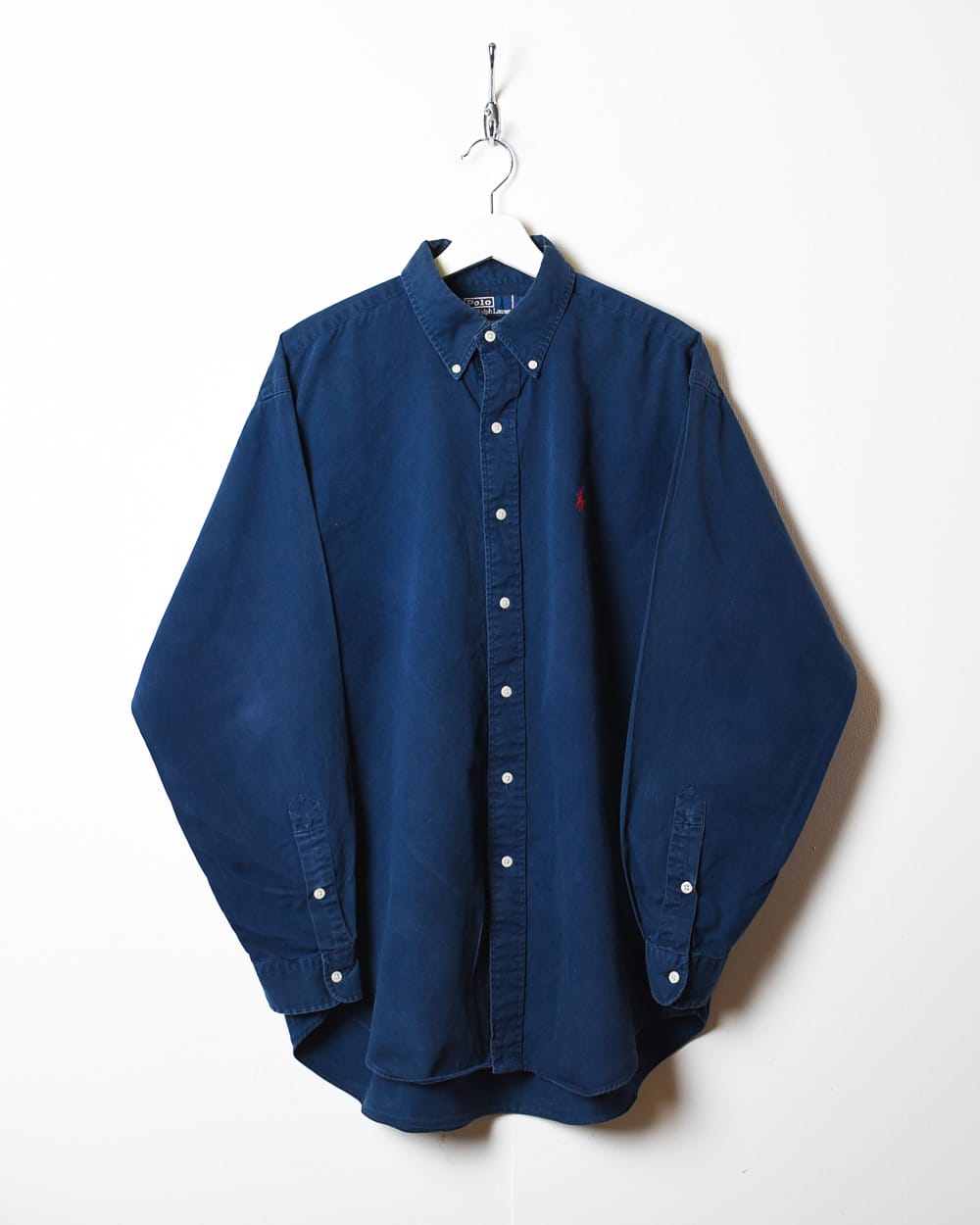 Vintage 90s Navy Polo Ralph Lauren Blaire Shirt - Large – Domno 
