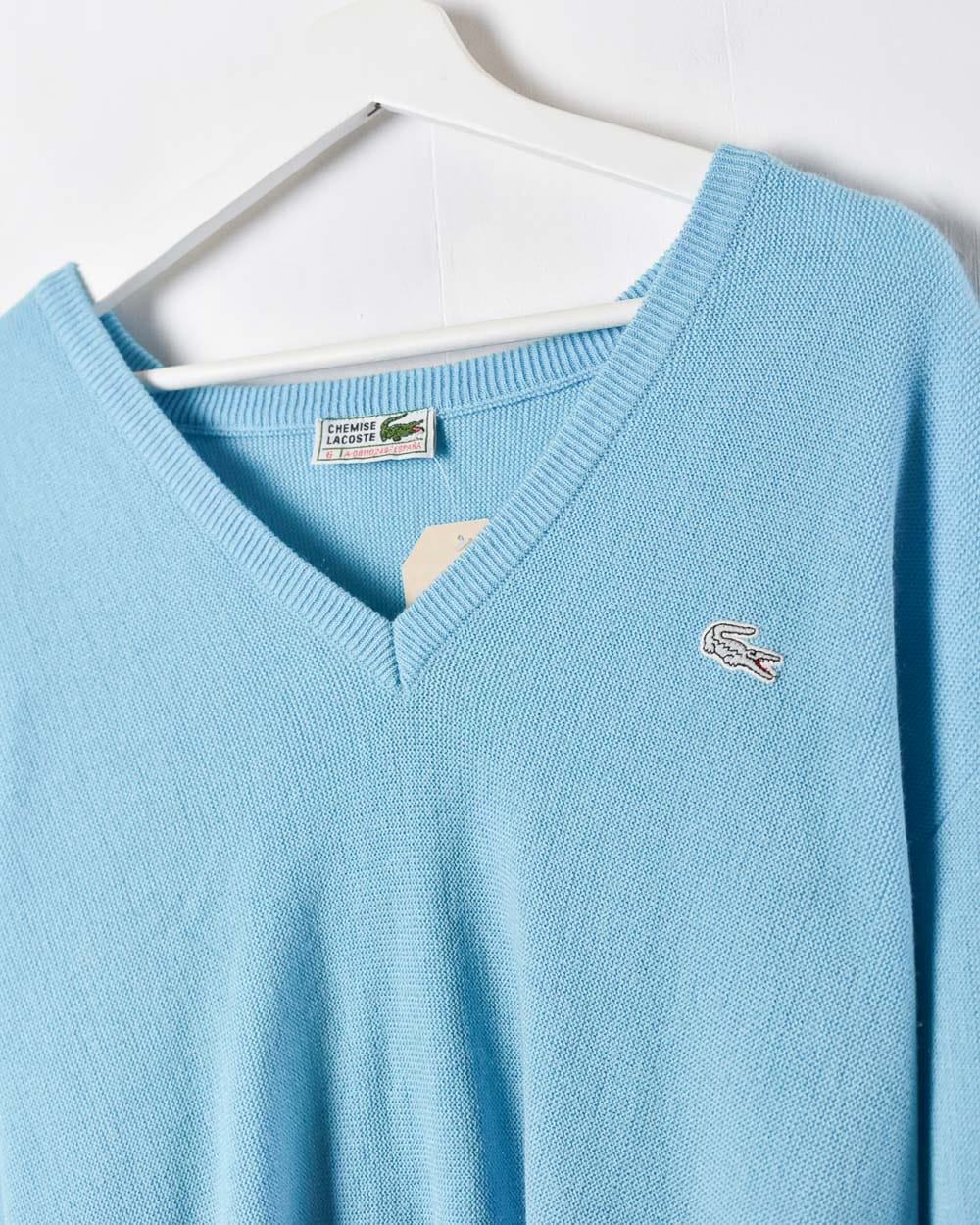 Chemise Lacoste Knitted Sweatshirt - Large - Domno Vintage 