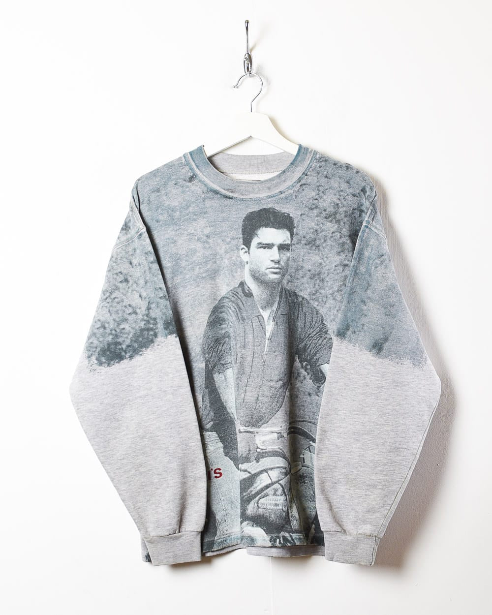 Grey Levi's Nick Kamen All-Over Print Sweatshirt - Large
