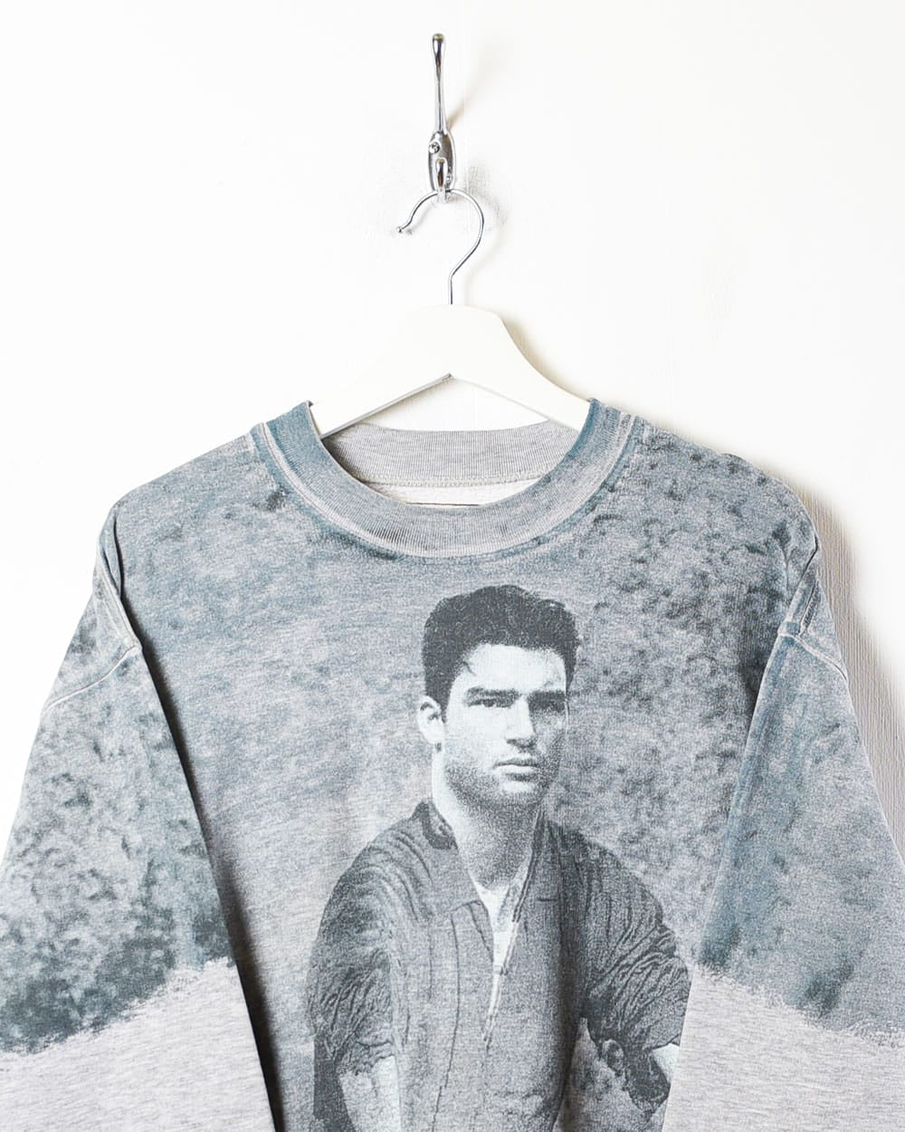 Levi's Nick Kamen All-Over Print Graphic Sweatshirt - Large - Domno Vintage 