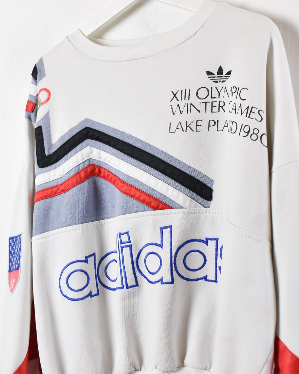 Adidas USA Olympic 1980 Winter Games 80s Sweatshirt - Medium 