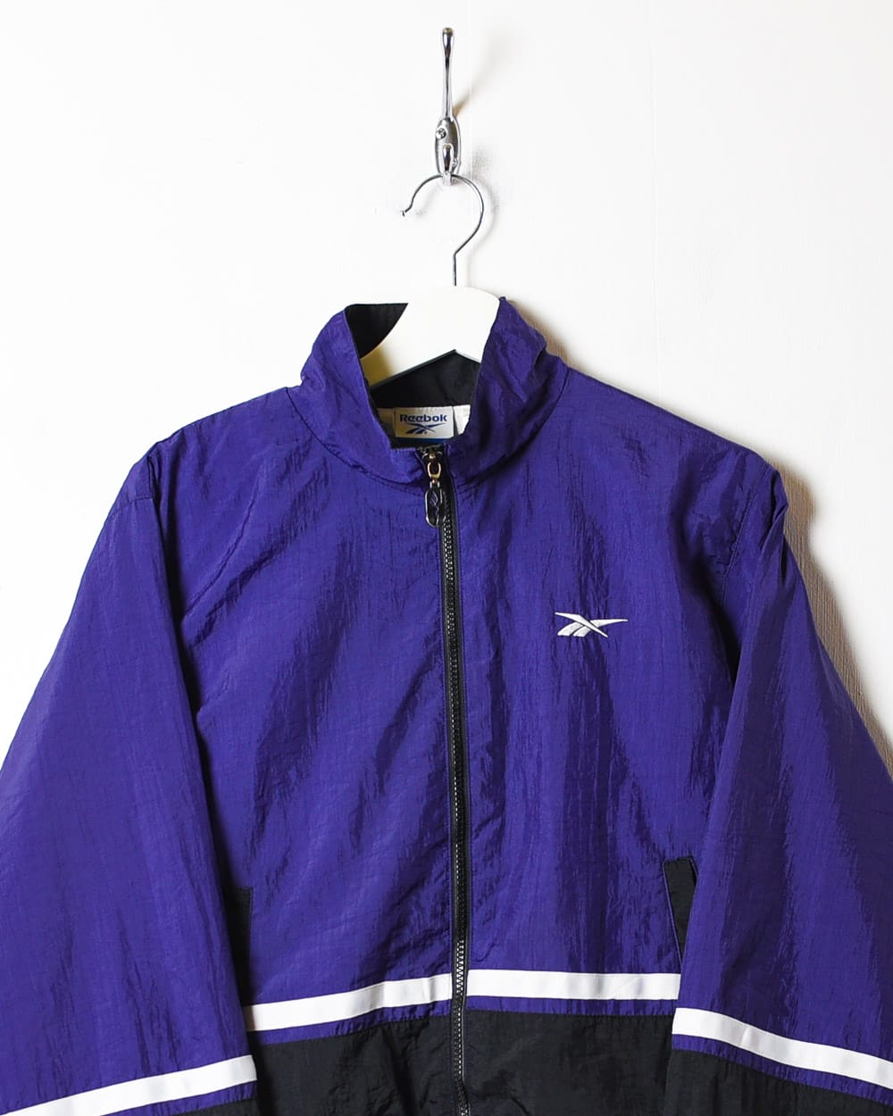 Purple Reebok Windbreaker Jacket - Medium Women's