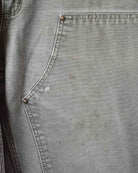 Khaki Carhartt Distressed Double Knee Carpenter Jeans - W38 L29