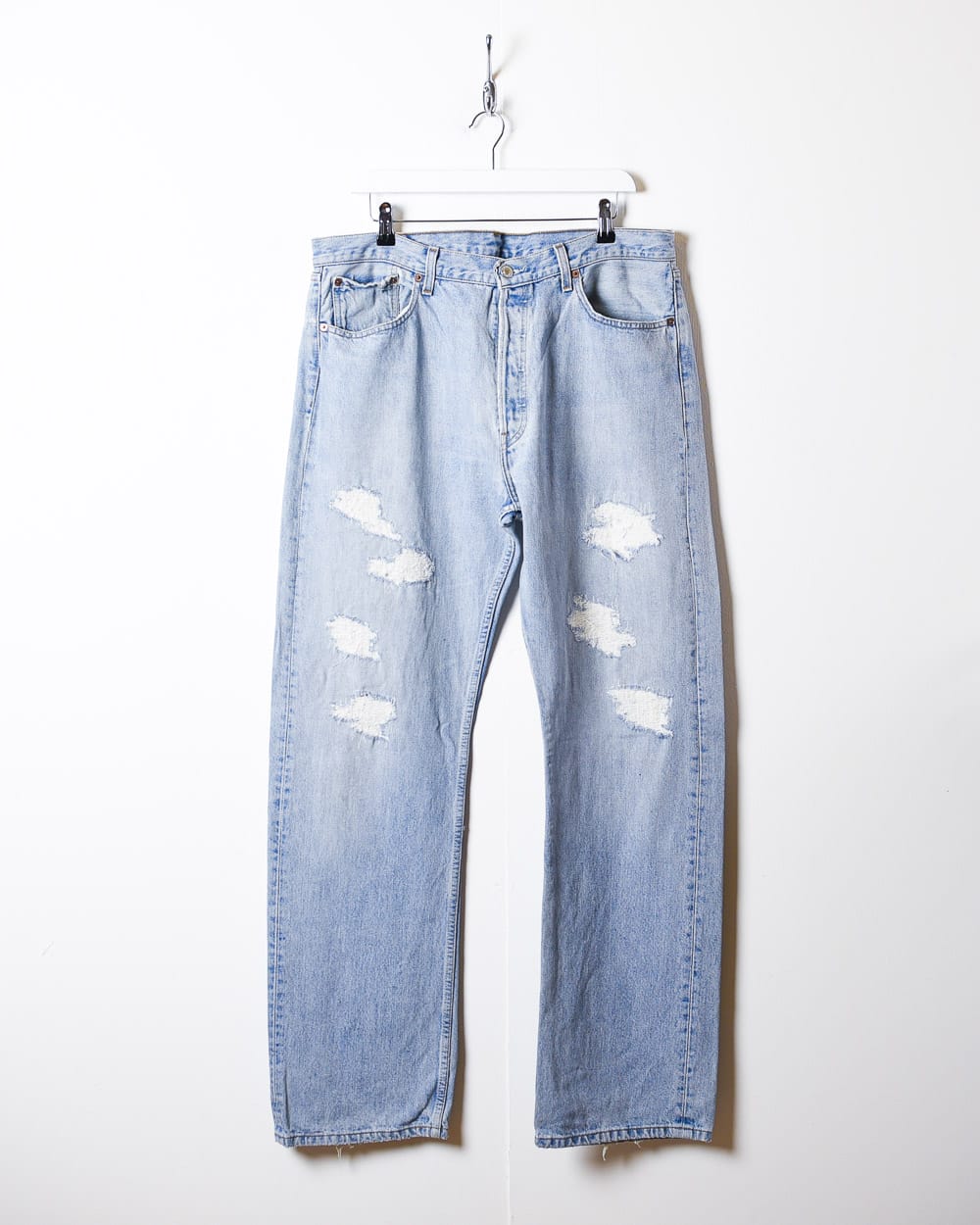 BabyBlue Levi's Distressed 501 Jeans - W38 L34
