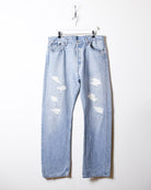 BabyBlue Levi's Distressed 501 Jeans - W38 L34