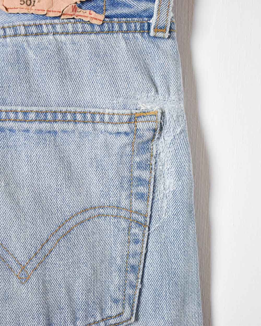 BabyBlue Levi's Distressed 501 Jeans - W38 L34