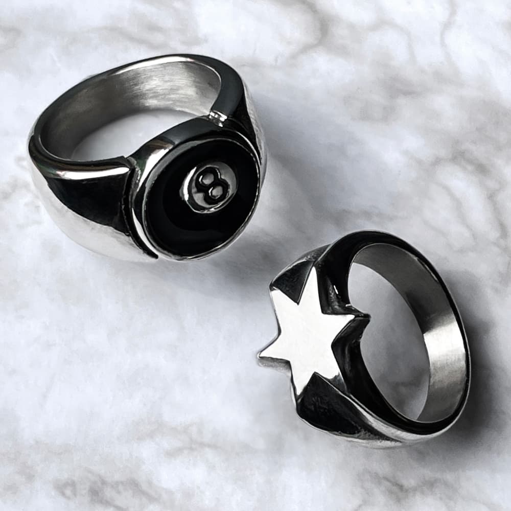 8 Ball Ring Domno Vintage