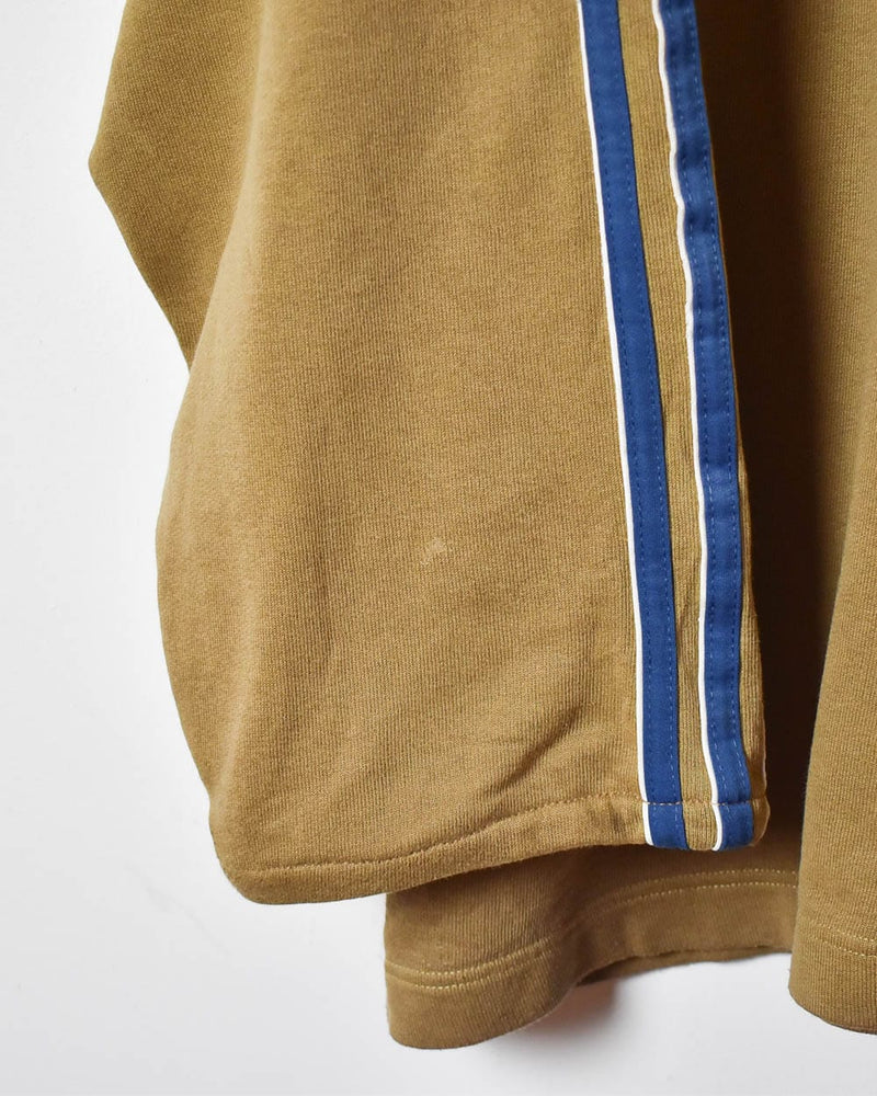 Brown Adidas 1/4 Zip Sweatshirt - XX-Large