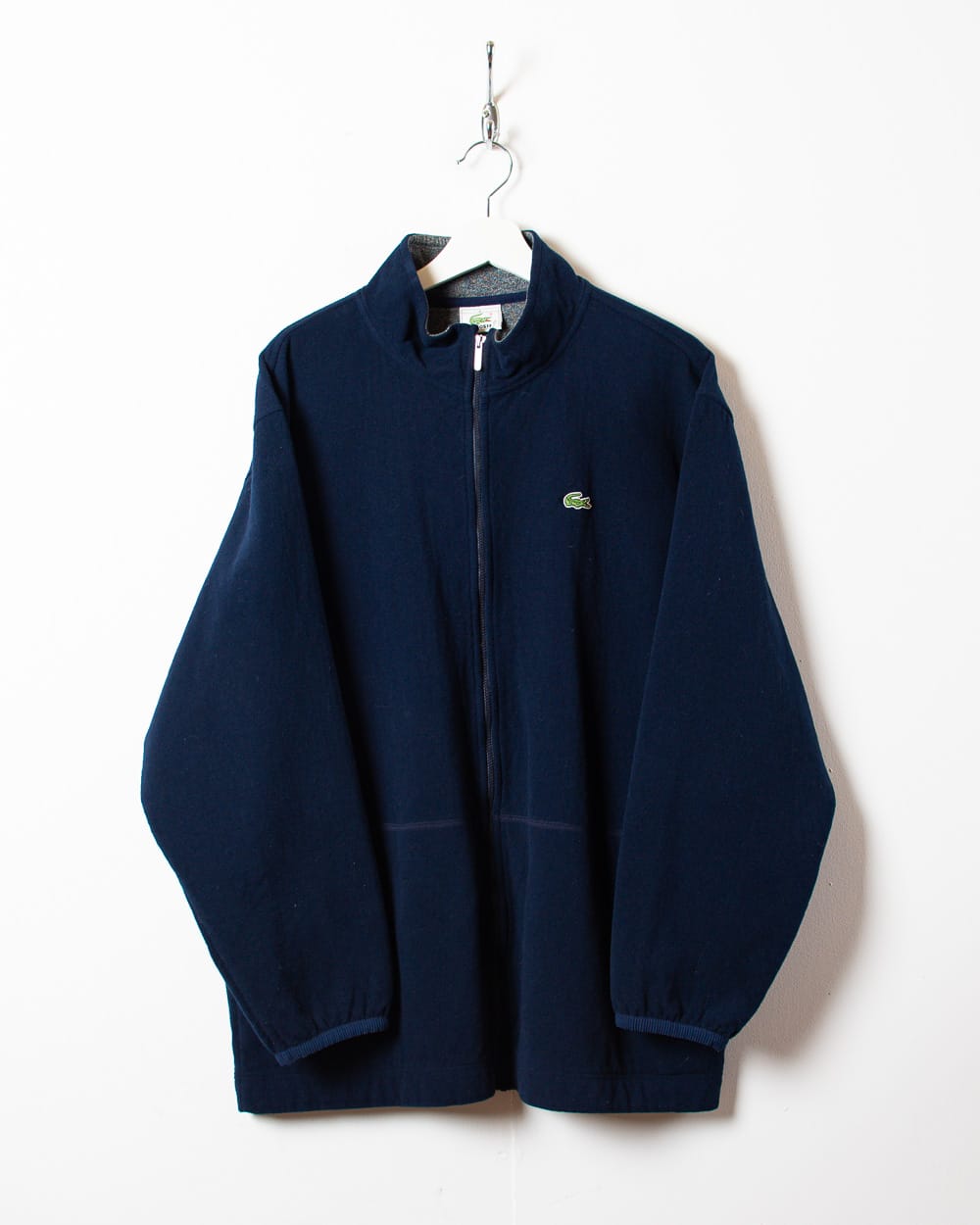 Navy Lacoste Zip-Through Fleece - Large