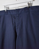 Navy Dickies Flannel Lined Trousers - W38 L30