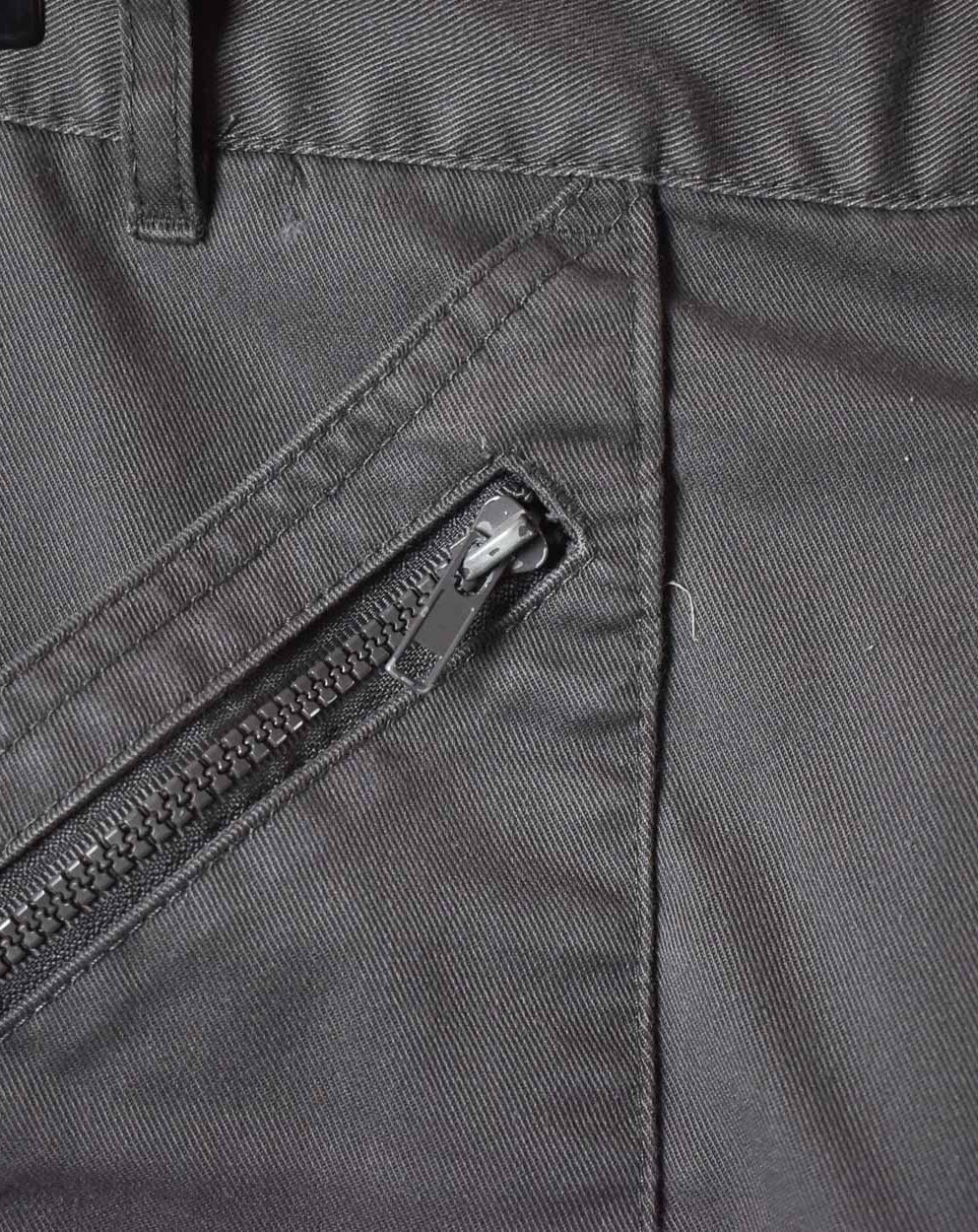 Grey Dickies Workwear Double Knee Cargo Trousers - W38 L31