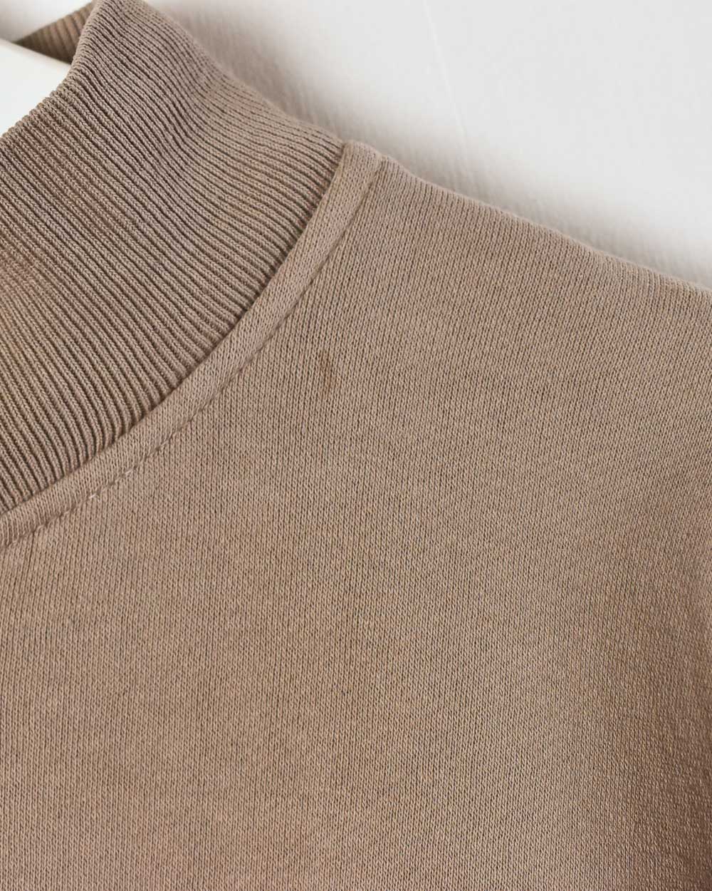 Brown Gap 1/4 Zip Sweatshirt - X-Large