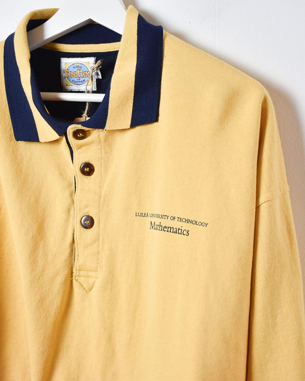 Yellow Lulea University Of Technology Mathematics Rugby Shirt - X-Large
