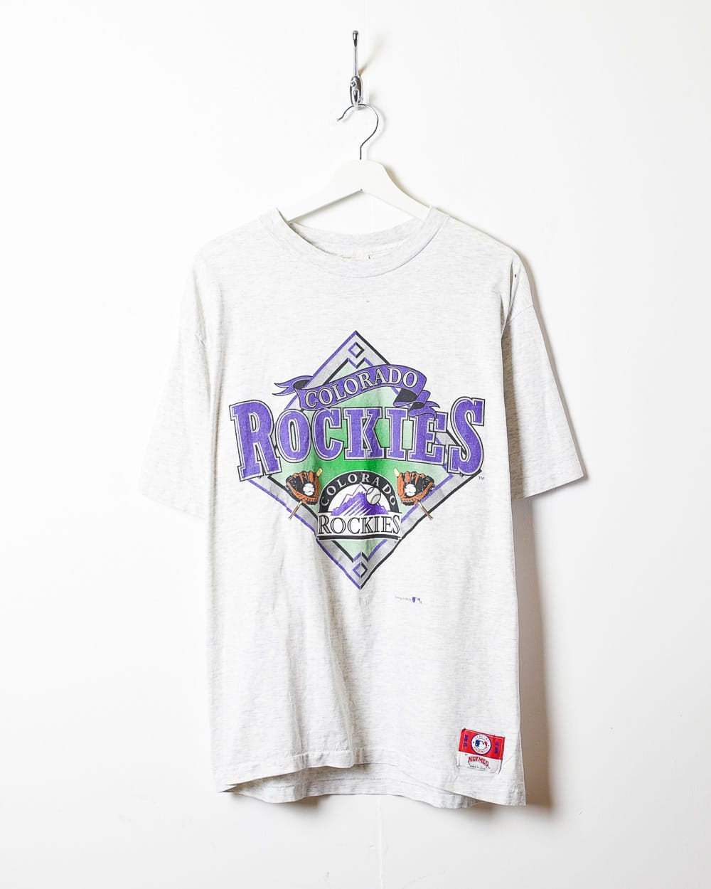 Vintage 1993 Colorado Rockies MLB hooded pull over. Made in the USA.
