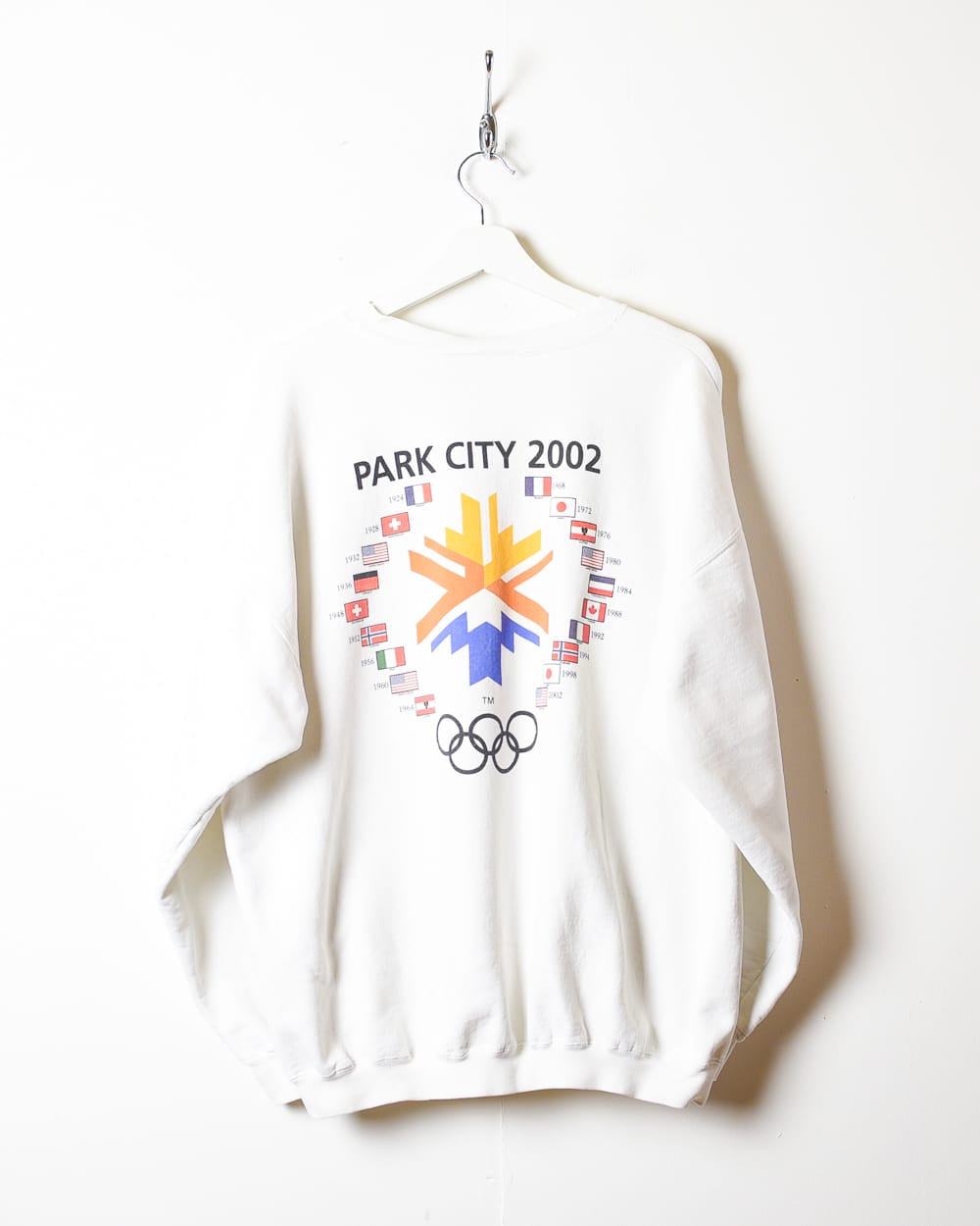 White Salt Lake City 2002 Olympics Sweatshirt - X-Large