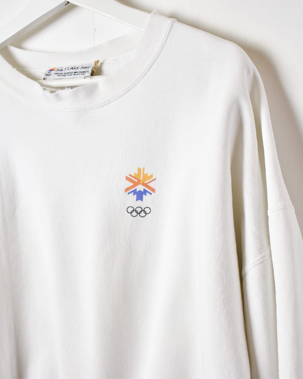 White Salt Lake City 2002 Olympics Sweatshirt - X-Large