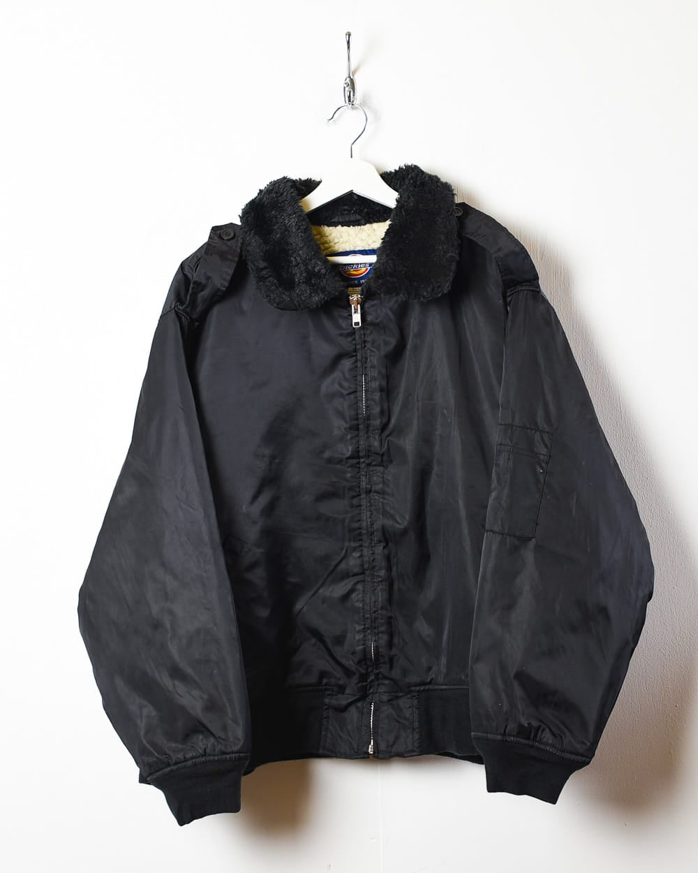 Black Dickies 80s Sherpa Fleece Lined Jacket - XX-Large