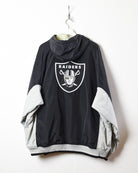 Black Reebok NFL Oakland Raiders Hooded Coat - XX-Large