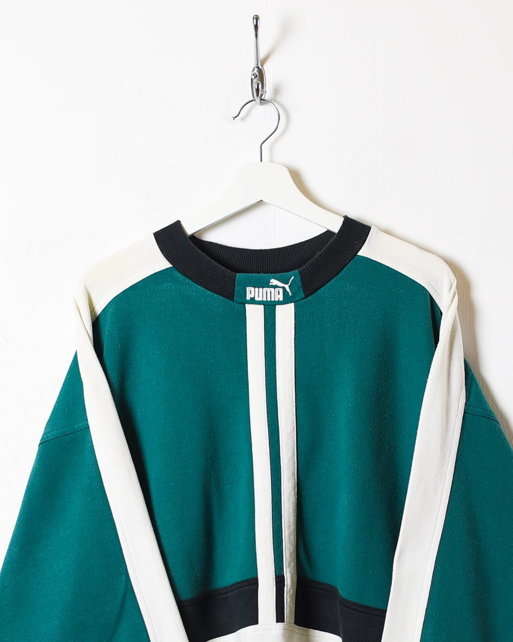 Green Puma Mock Neck Sweatshirt - X-Large