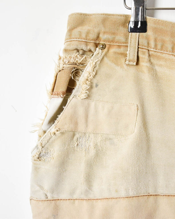 Neutral Carhartt Distressed Double Knee Carpenter Jeans - W36 L30