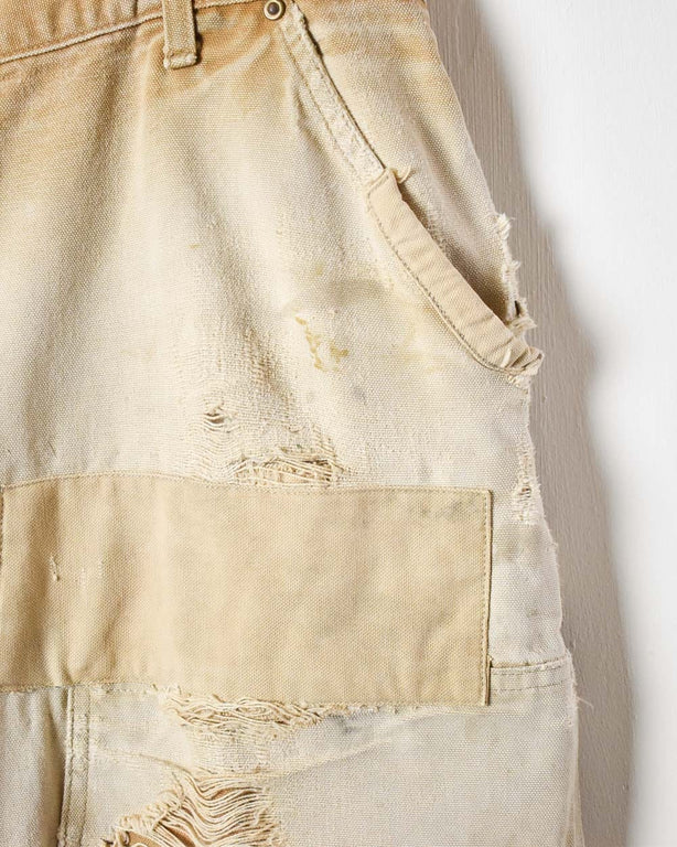 Neutral Carhartt Distressed Double Knee Carpenter Jeans - W36 L30