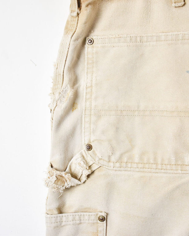 Neutral Carhartt Distressed Double Knee Carpenter Jeans - W36 L30