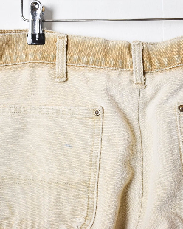 Neutral Carhartt Distressed Double Knee Carpenter Jeans - W36 L30