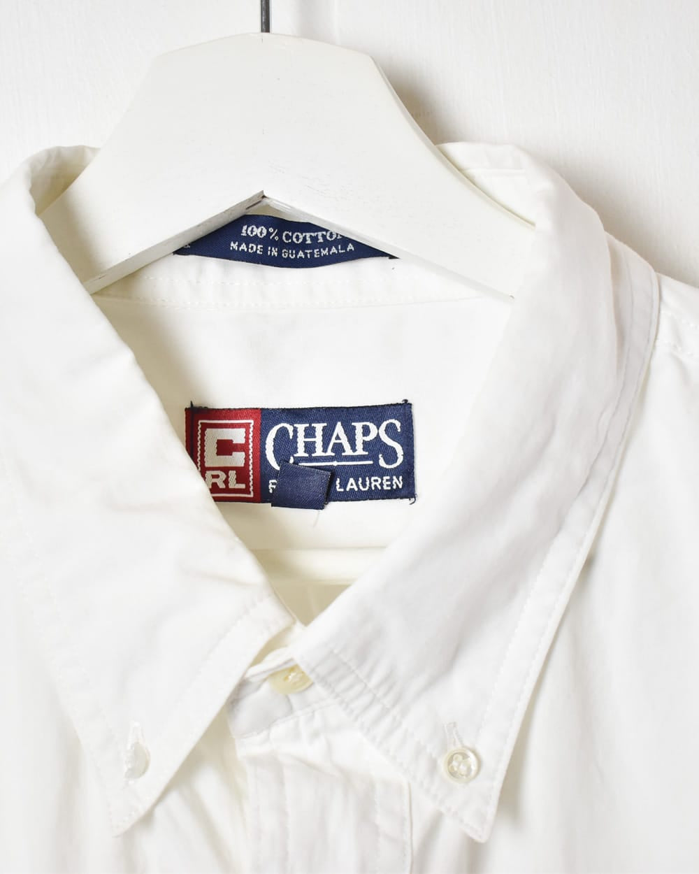 White Chaps Ralph Lauren Short Sleeved Shirt - X-Large