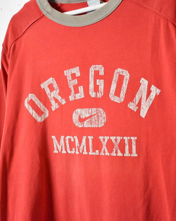 Red Nike Oregon T-Shirt - Large