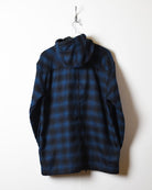 Navy Dickies Hooded Flannel Overshirt - Large