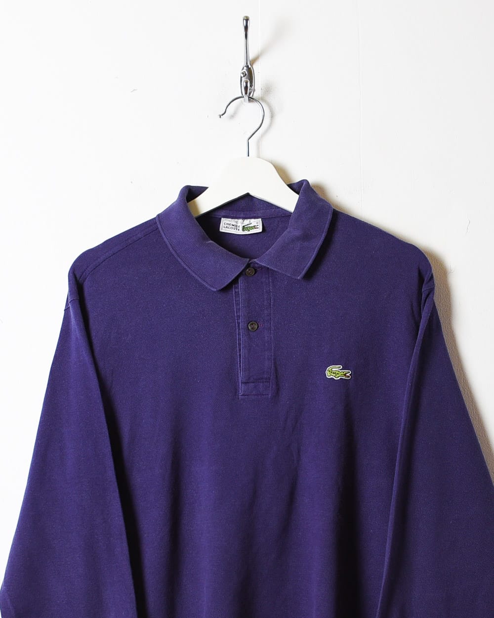Purple Chemise Lacoste Long Sleeved Polo Shirt - Medium