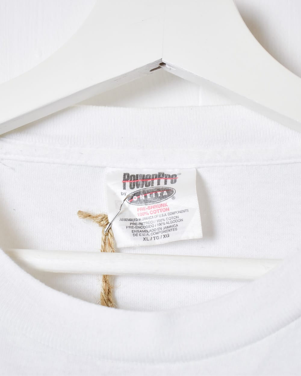 White Nascar 50th Anniversary Single Stitch T-Shirt - X-Large