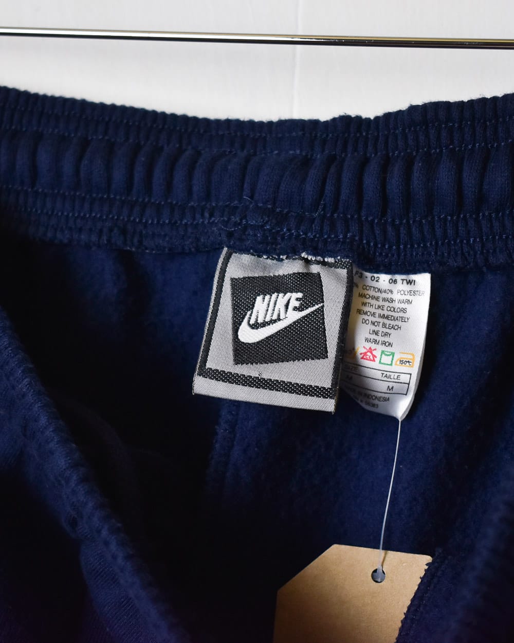 Navy Nike 80s Tracksuit Bottoms - Medium