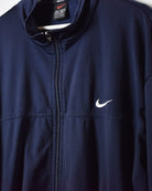 Navy Nike Tracksuit Top - Large