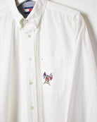 White Tommy Hilfiger Shirt - Medium