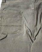 Khaki Dickies Women's Double Knee Carpenter Jeans - W34 L27