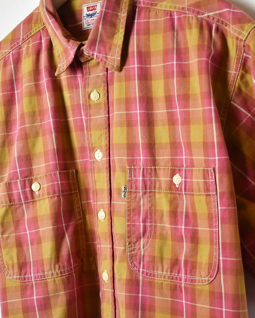 Multicolour Levi's Checked Short Sleeved Shirt - X-Large