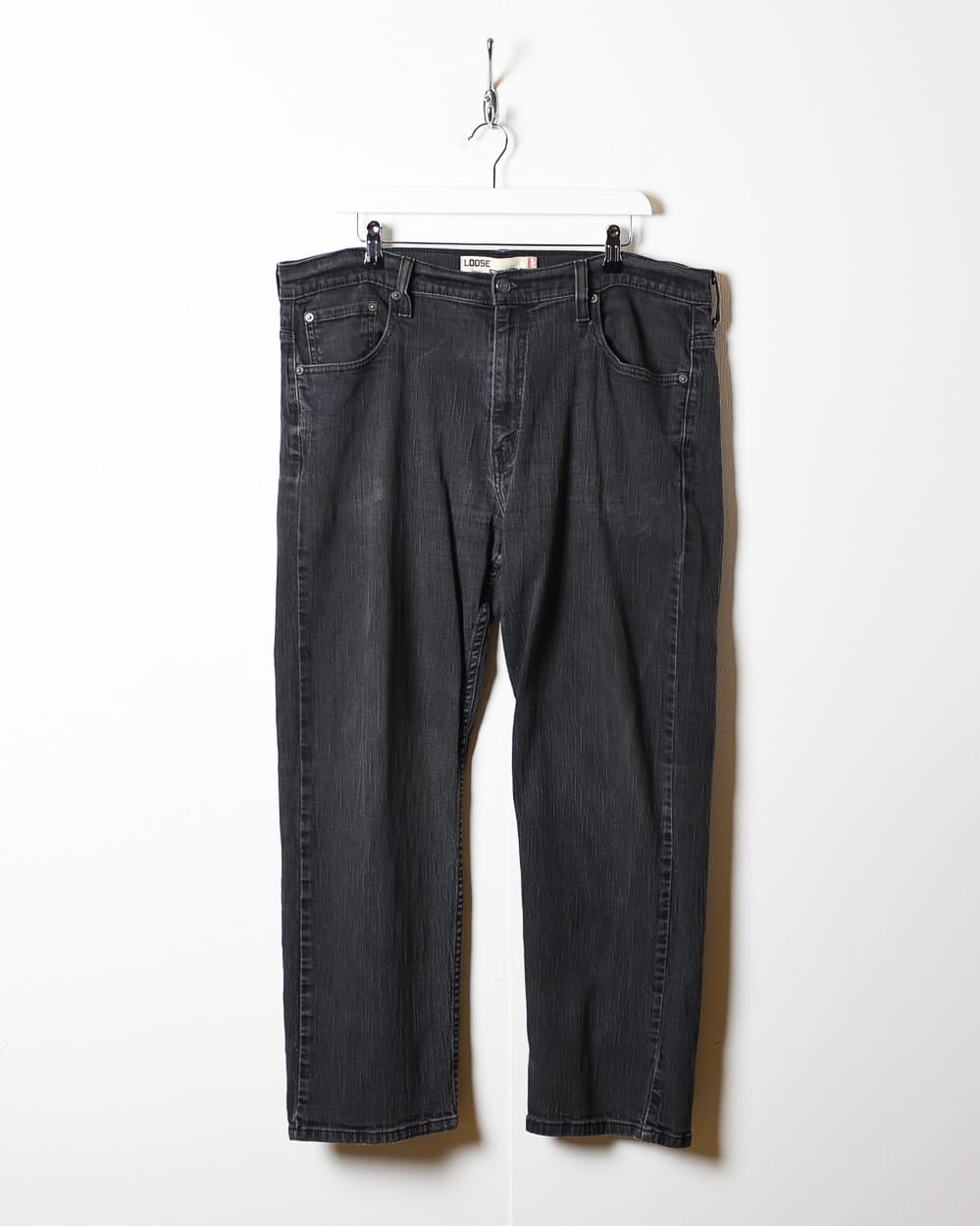 Black Levi's Loose Straight 569 Jeans - W38 L28