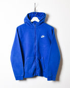 Blue Nike Zip-Through Hoodie - Small