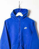 Blue Nike Zip-Through Hoodie - Small