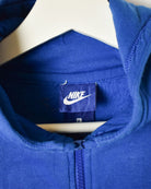 Blue Nike Zip-Through Hoodie - Small