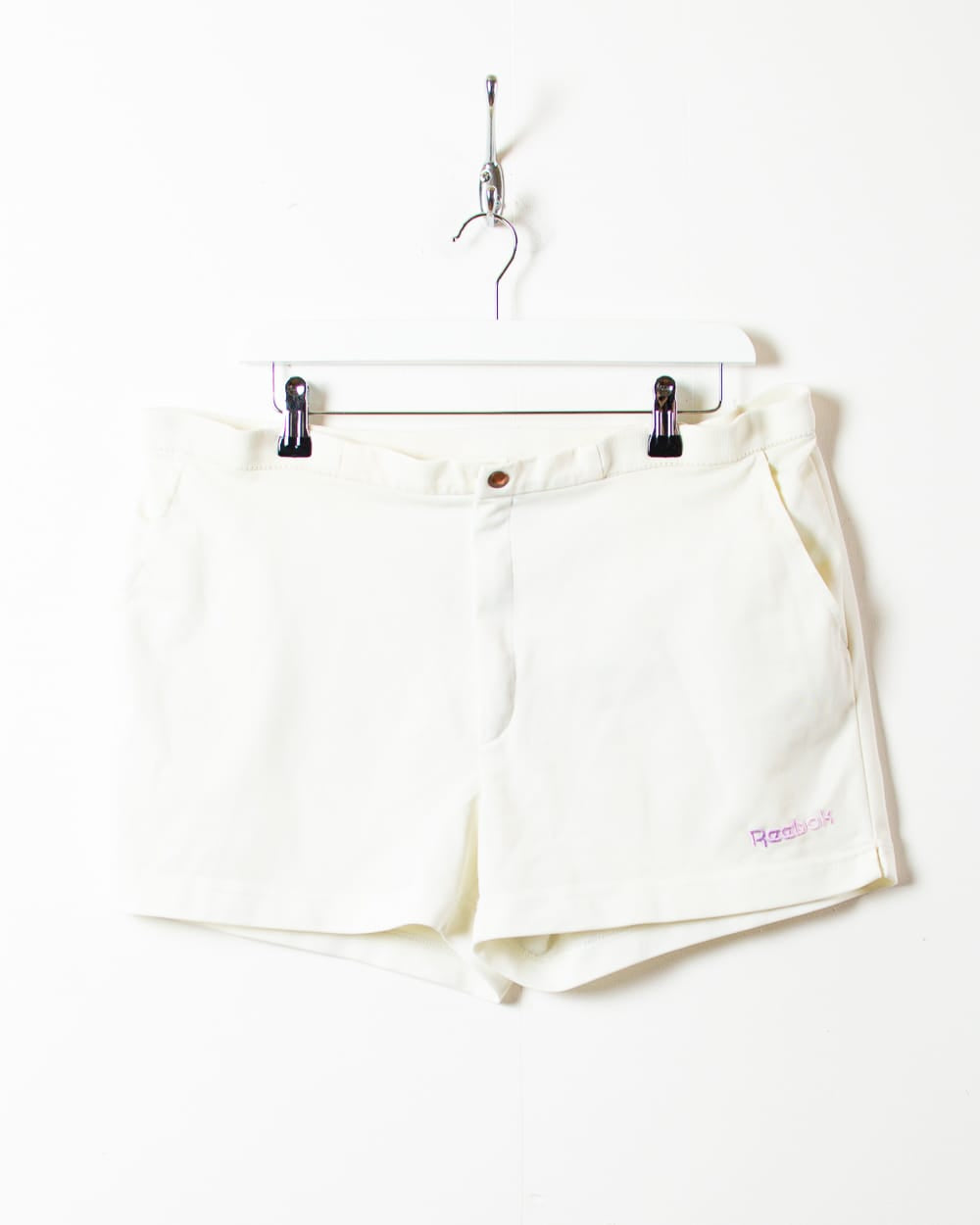 White Reebok Tennis Shorts - X-Large
