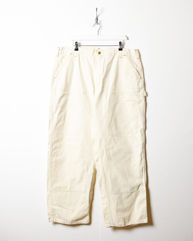 Neutral Carhartt Double Knee Carpenter Jeans - W40 L31
