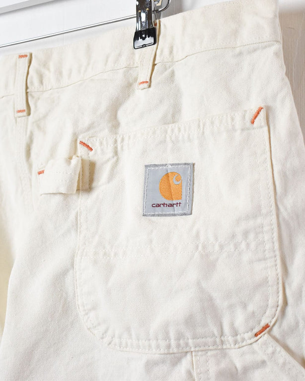 Neutral Carhartt Double Knee Carpenter Jeans - W40 L31