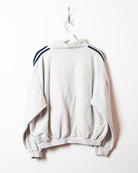 Stone Adidas Zip-Through Sweatshirt - Small