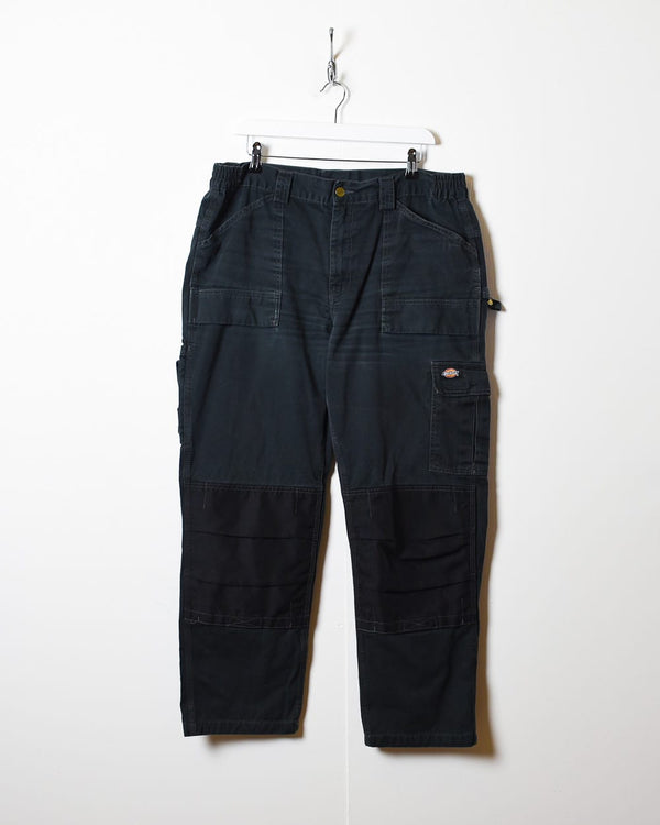 Black Dickies Workwear Double Knee Cargo Trousers - W38 L30