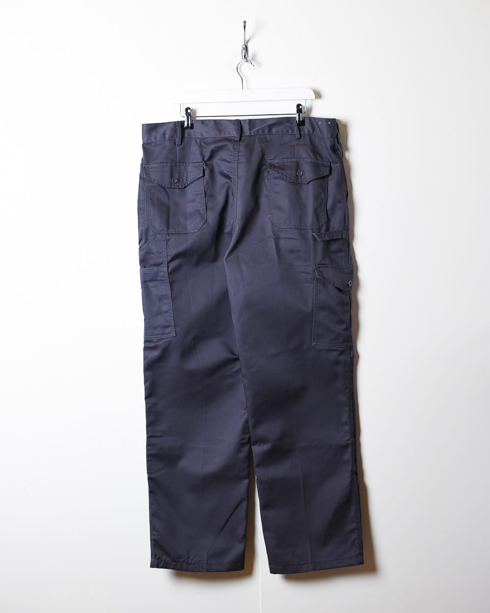 Navy Dickies Workwear Double Knee Cargo Trousers - W38 L31