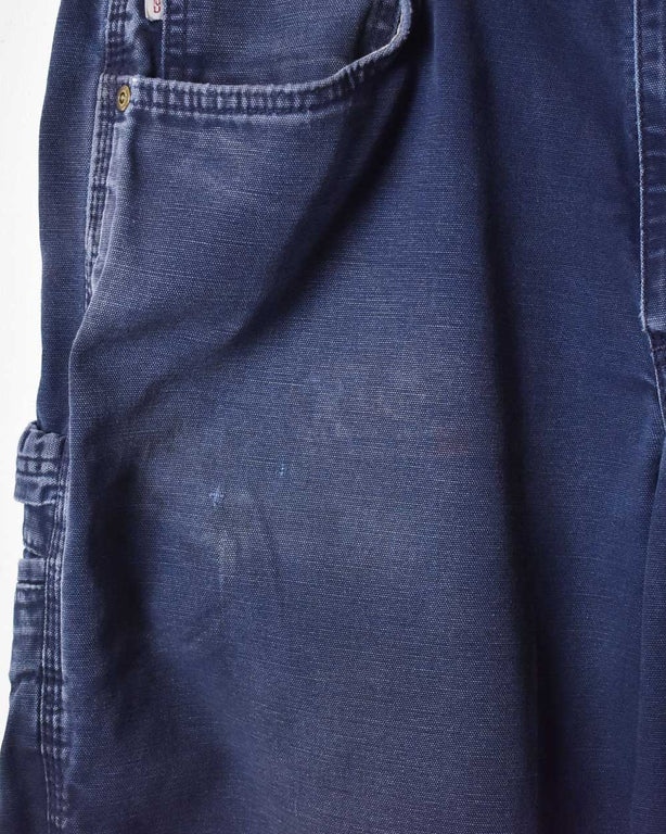 Navy Carhartt Distressed Double Knee Carpenter Jeans - W32 L32